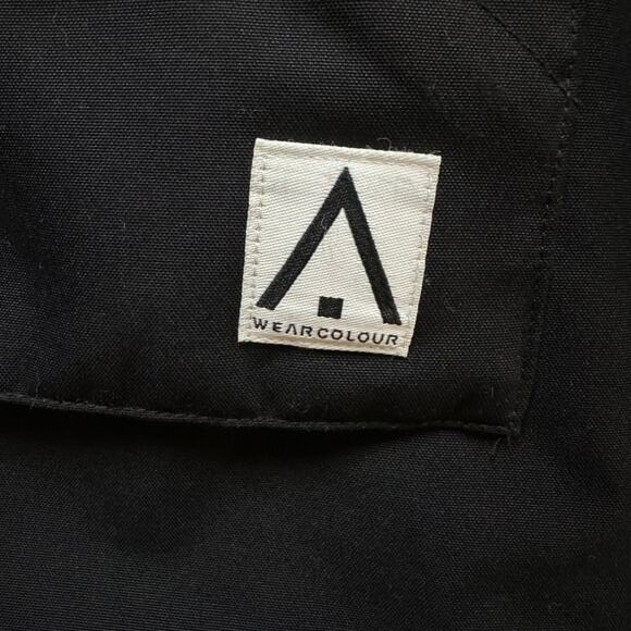 WEARCOLOUR Black Red Lined‎ Hooded Jacket Men's Size L Waterproof Snow Ski Coat - Picture 14 of 14